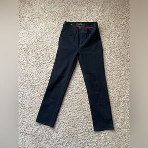 White House Black Market high rise straight crop jeans